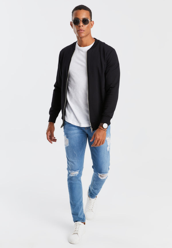 Leif Nelson Sweatjacke mit Stehkragen Jubiläumsangebot
