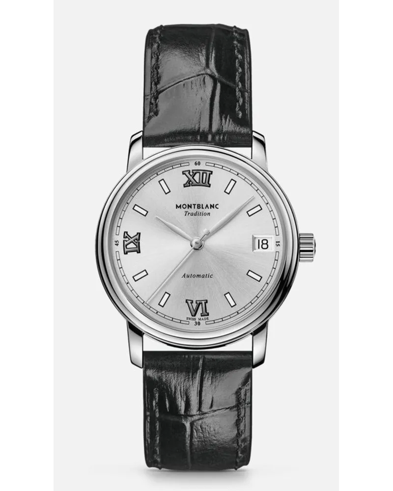 Montblanc Tradition Automatic Date 32 Mm Grau Clearance-Verkauf