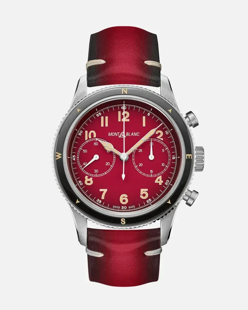 Montblanc 1858 Automatic Chronograph Kawa Karpo Limited Edition Rot Günstiger Verkauf