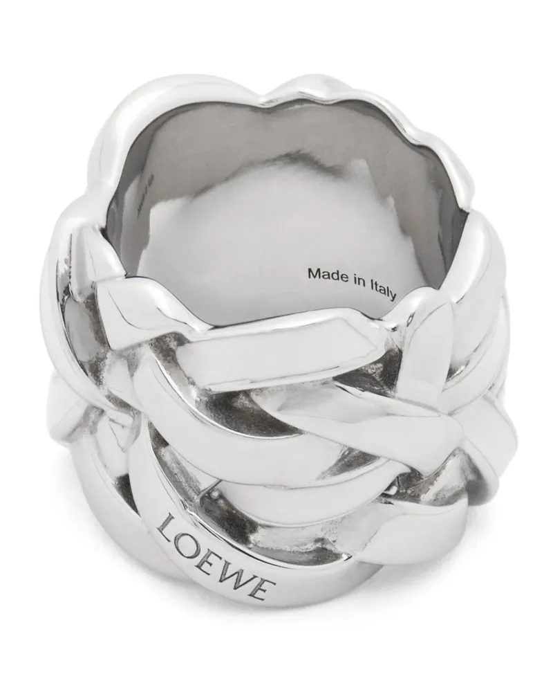 Loewe Luxury Nest Ring In Sterling Silver And Enamel Neueste Stile