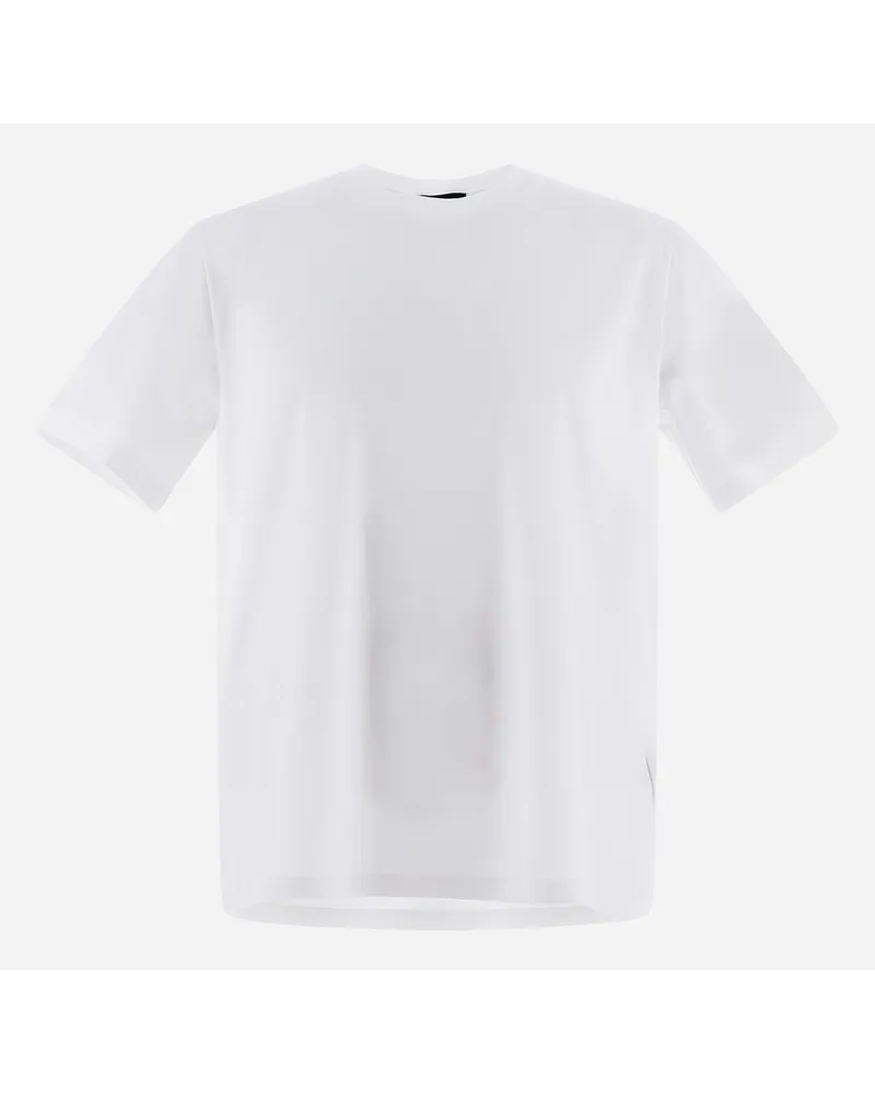Herno T Shirt Aus Superfine Cotton Stretch Weiß Letzte 2 Tage