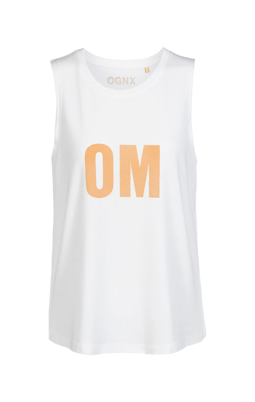 ﻿Ognx Yoga Athletic Tank OM Bio Baumwolle Tencel™ Tara - weiß Blitzverkäufe