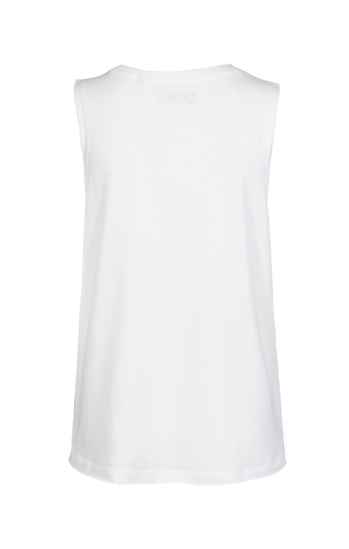 ﻿Ognx Yoga Athletic Tank OM Bio Baumwolle Tencel™ Tara - weiß Blitzverkäufe