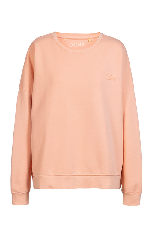 Ognx Yoga Loose Sweater OM Bio Baumwolle Pia - rosa Kostenloser Versand