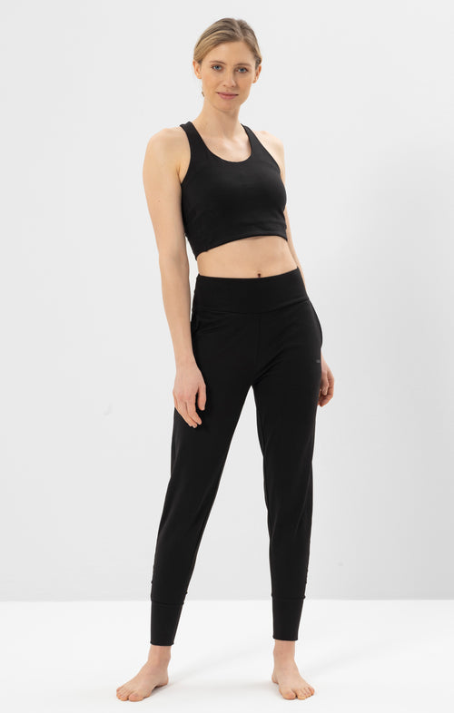 Ognx Yoga Basic Lounge Pants Bio Baumwolle Heli - schwarz Flash Sale