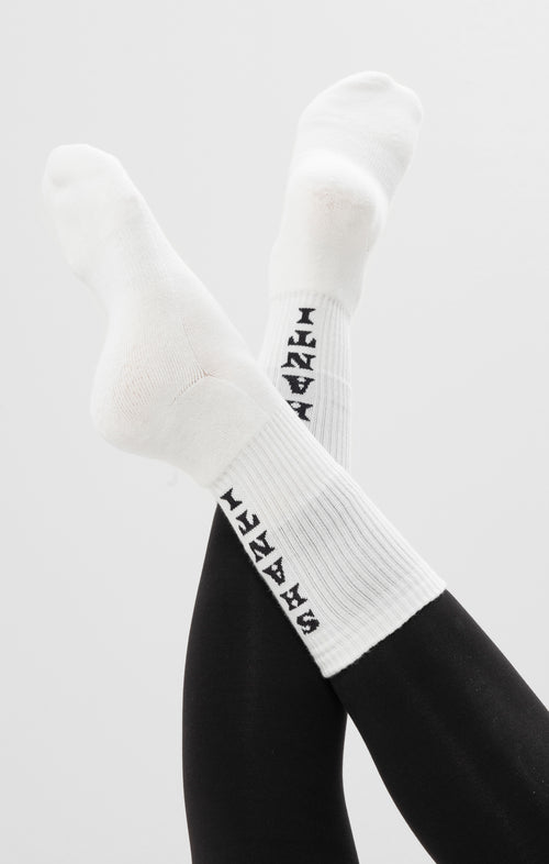 Ognx Yoga Sportsocken Shanti Shanti Bio Baumwolle Ava - weiß Begrenztes Angebot