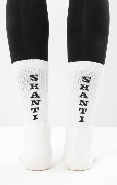 Ognx Yoga Sportsocken Shanti Shanti Bio Baumwolle Ava - weiß Begrenztes Angebot