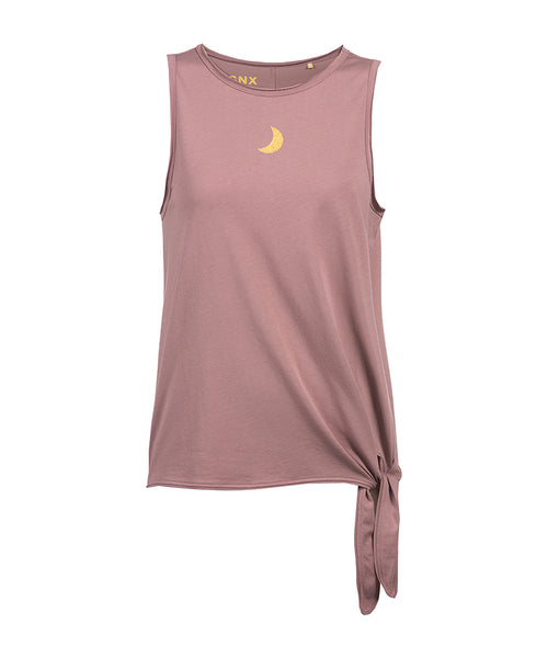Ognx Yoga Knoten Tank Moon Bio Baumwolle Tencel™ Tari - rosa Exklusivangebot