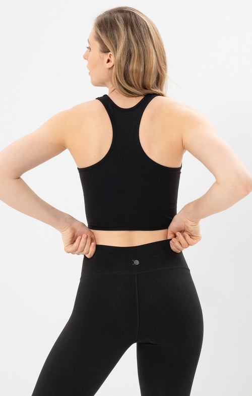 Ognx Yoga Basic Leggings Tencel™ Bio Baumwolle Luna - schwarz Preisnachlass