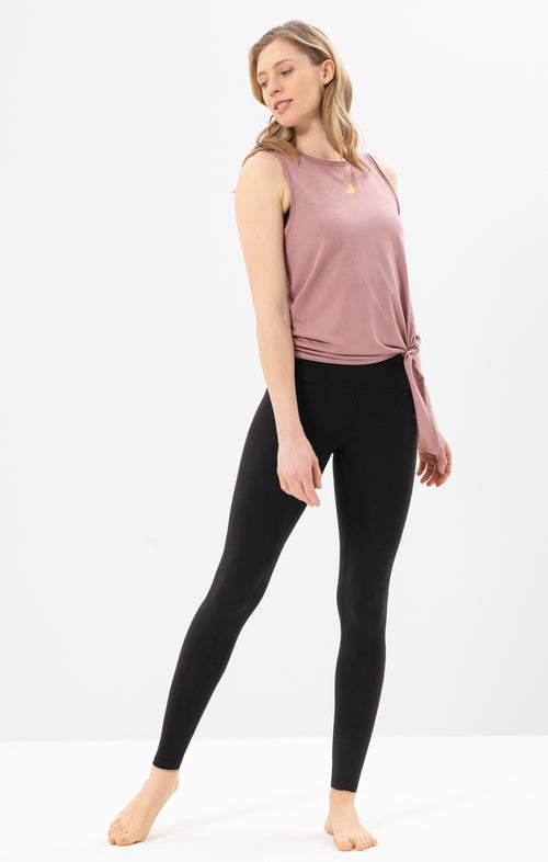 Ognx Yoga Basic Leggings Tencel™ Bio Baumwolle Luna - schwarz Preisnachlass