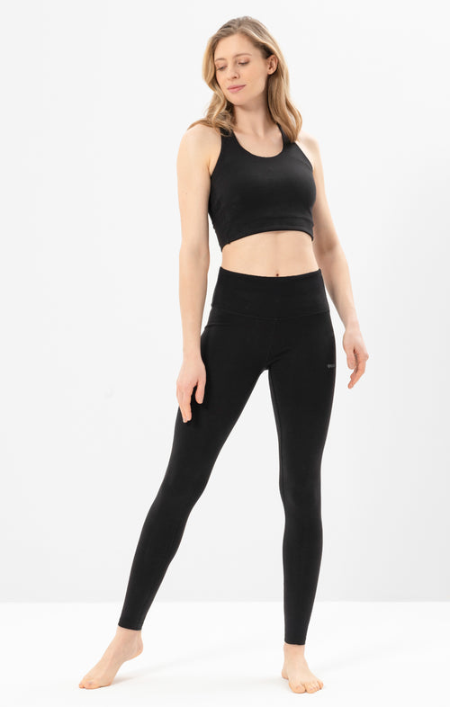Ognx Yoga Basic Leggings Tencel™ Bio Baumwolle Luna - schwarz Preisnachlass