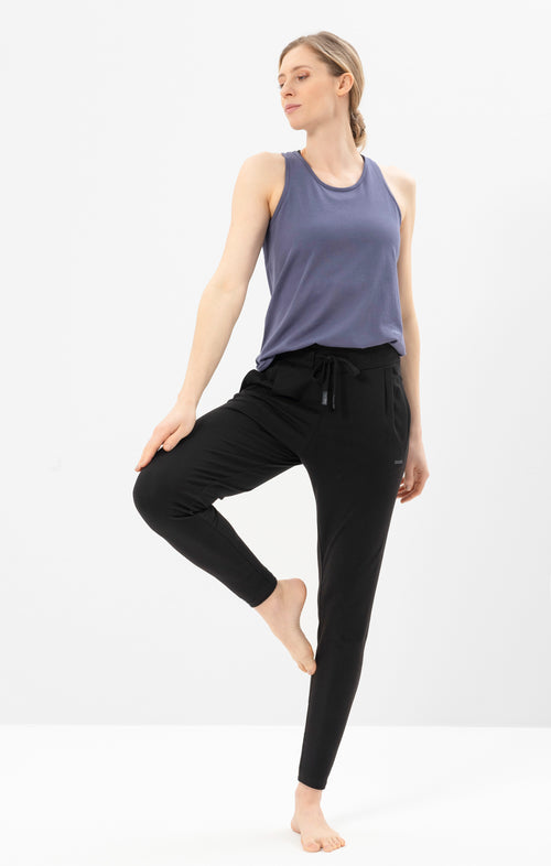 Ognx Yoga Basic Harem Pants Bio Baumwolle Hanna - schwarz Saisonschlussverkauf