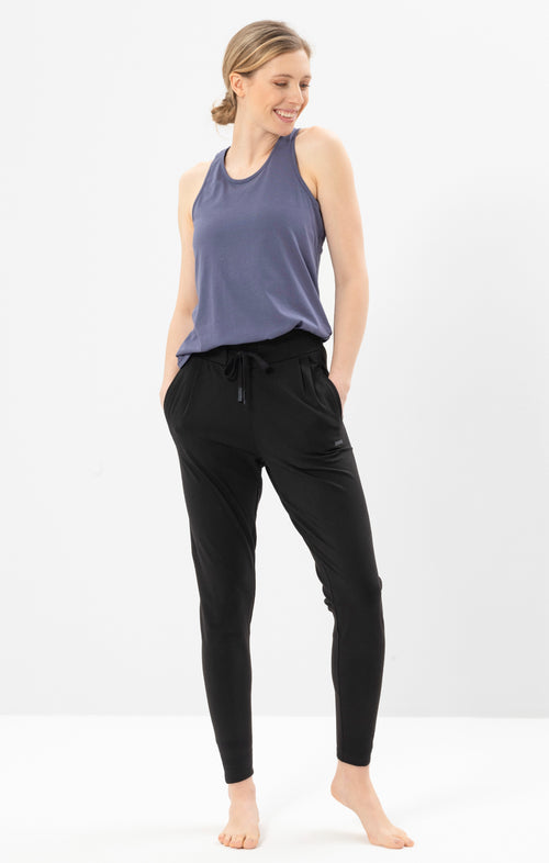 Ognx Yoga Basic Harem Pants Bio Baumwolle Hanna - schwarz Saisonschlussverkauf
