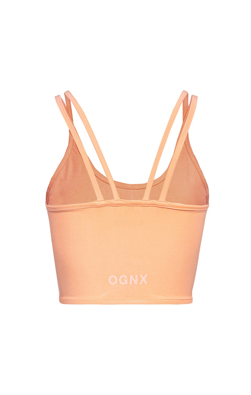 Ognx Yoga Basic BH Top Tencel™ Bio Baumwolle Cloe - orange Vatertagsangebot