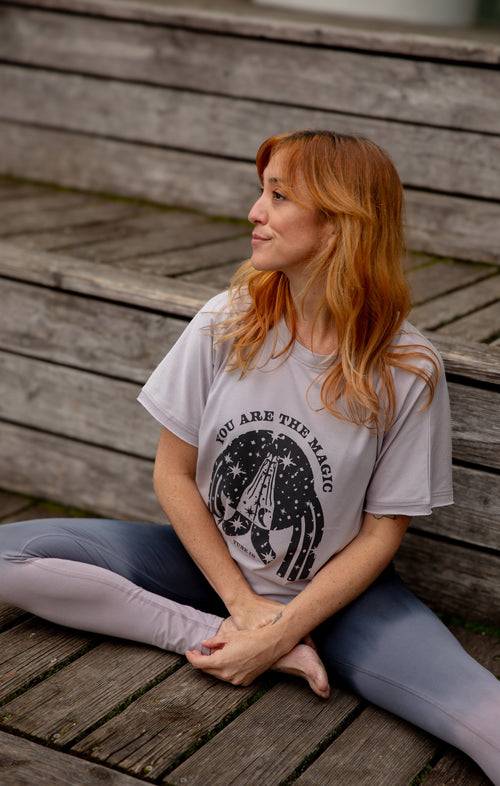 Ognx Yoga Soft Leggings Ombré Bio Baumwolle Luna - grau Heißer Verkauf