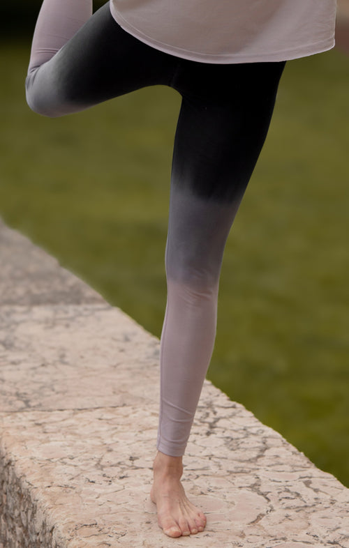 Ognx Yoga Soft Leggings Ombré Bio Baumwolle Luna - grau Heißer Verkauf