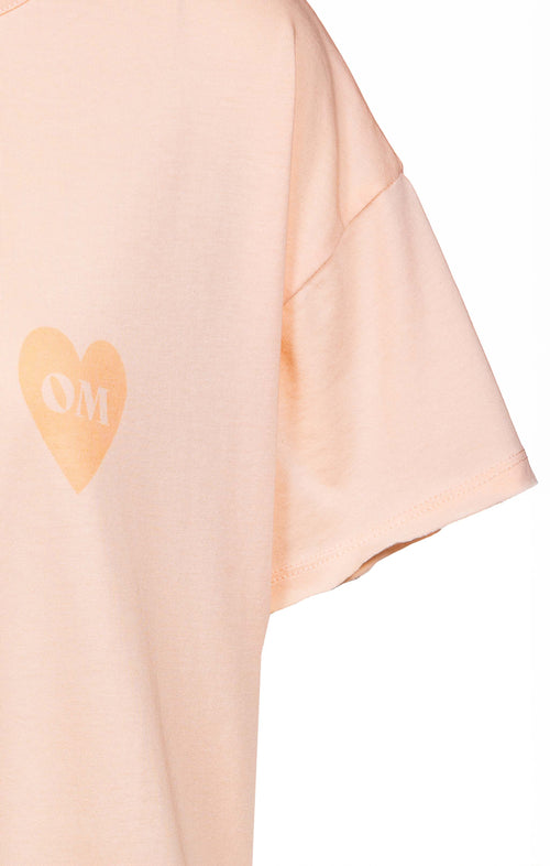 Ognx Yoga Loose T-Shirt Buddha OM Bio Baumwolle Tencel™ Sue - rosa Top Angebot