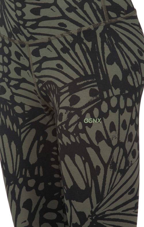 Ognx Leggings Butterfly Bio Baumwolle - grün Neueste Mode
