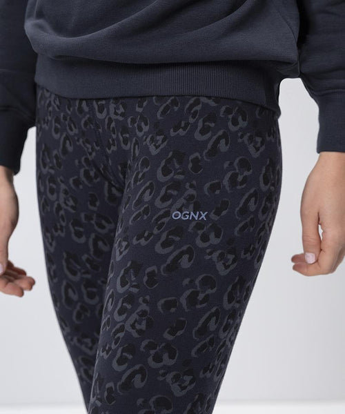 Ognx Leggings Leo Bio Baumwolle - blau Blitzangebot