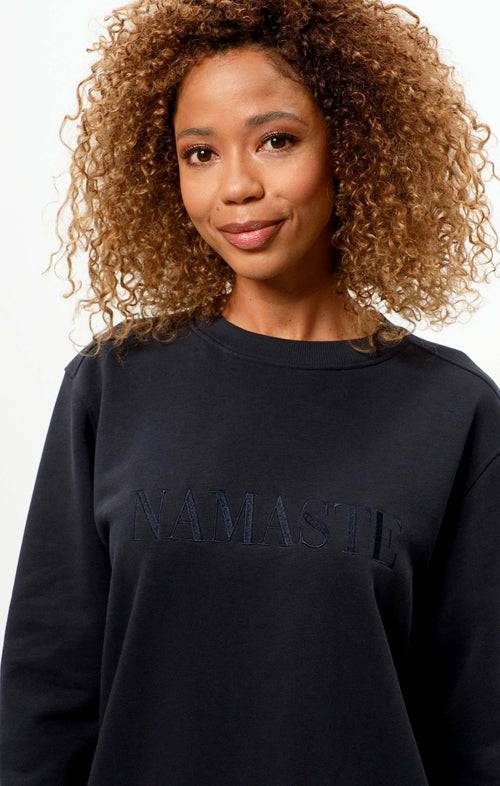 Ognx Sweater Namaste Bio Baumwolle - blau Große Rabatte