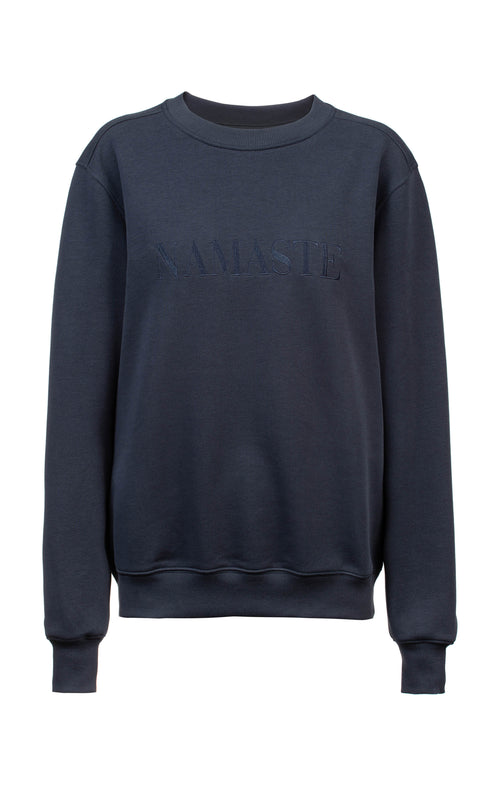 Ognx Sweater Namaste Bio Baumwolle - blau Große Rabatte