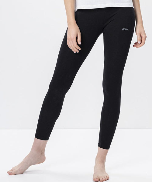 Ognx Basic Leggings Tencel™ Bio Baumwolle - schwarz Räumungsverkauf