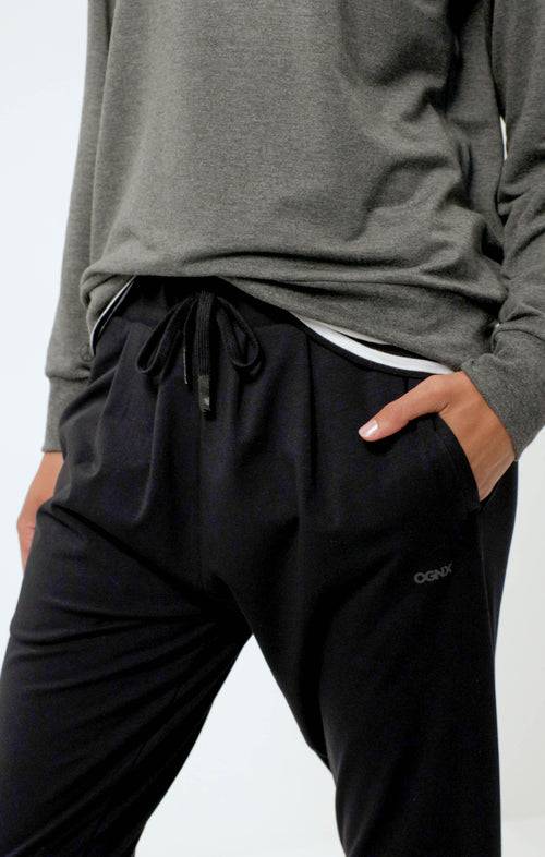 Ognx Harem Pants Bio Baumwolle - schwarz Tägliche Deals