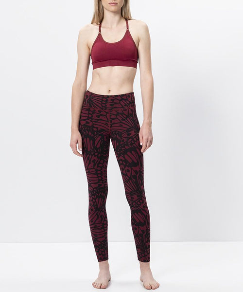 Ognx Leggings Butterfly Bio Baumwolle - rot Sonderangebote