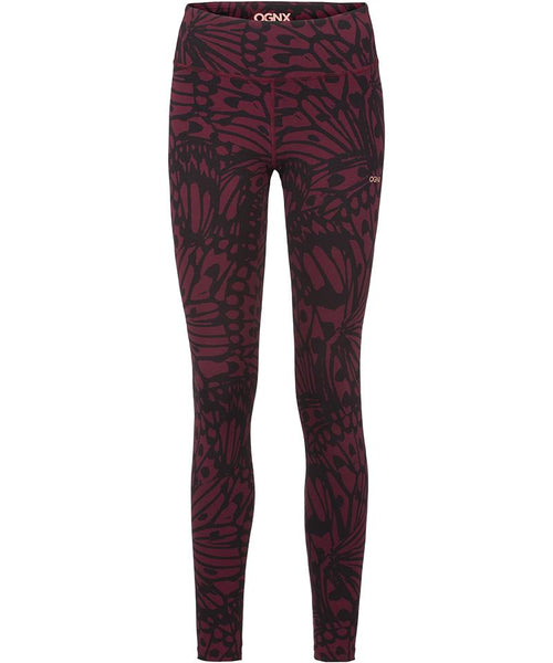Ognx Leggings Butterfly Bio Baumwolle - rot Sonderangebote