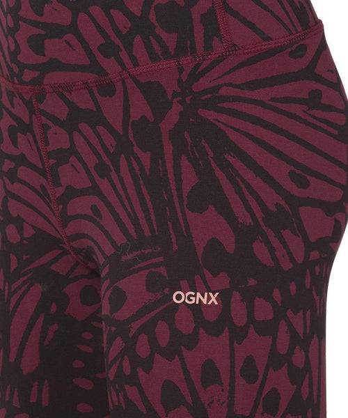 Ognx Leggings Butterfly Bio Baumwolle - rot Sonderangebote