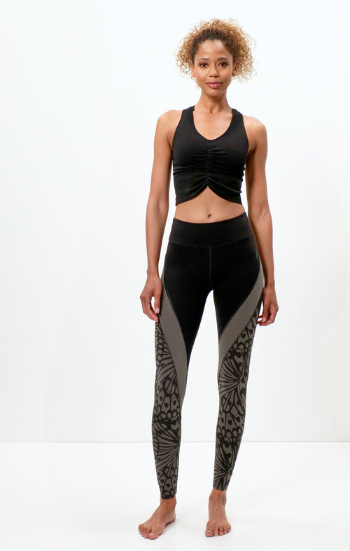 Ognx Yoga BH Cropped - Mittlerer Halt - Polyester ♻️ - schwarz Riesige Ersparnisse