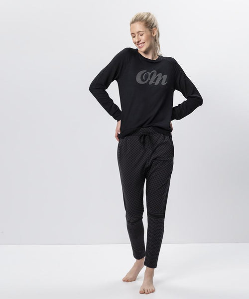 Ognx Lounge Sweater OM Tencel™ - schwarz Super Sparpreis