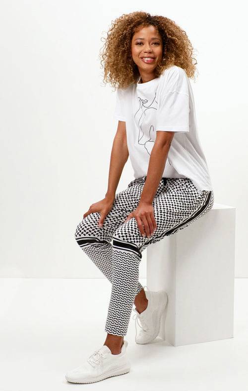 Ognx Harem Pants Keffiah Bio Baumwolle - weiss Wochenangebot