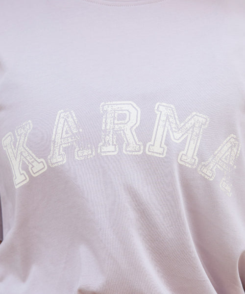Ognx Yoga Boxy T-Shirt Karma Bio Baumwolle Tencel™ Sora - lila Kostenlose Rückgabe