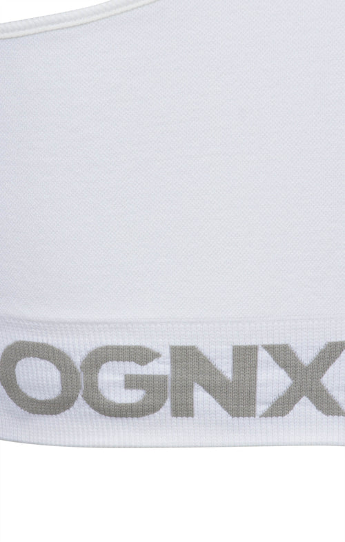 Ognx Sport Bra Crossback - Mittlerer Halt - weiss Letzte 3 Tage