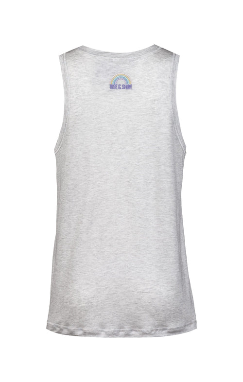 Ognx Basic Athletic Tank Rainbow Tencel™ - hellgrau melange Letzte 2 Tage