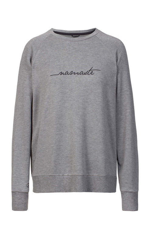 Ognx Lounge Sweater Namaste Tencel™ - grau Bis zu 50% Rabatt