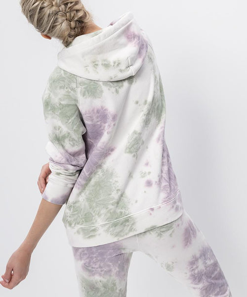 Ognx Batik Hoodie Bio Baumwolle - weiss Nur für heute