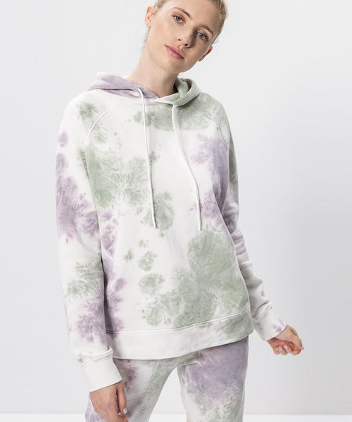 Ognx Batik Hoodie Bio Baumwolle - weiss Nur für heute