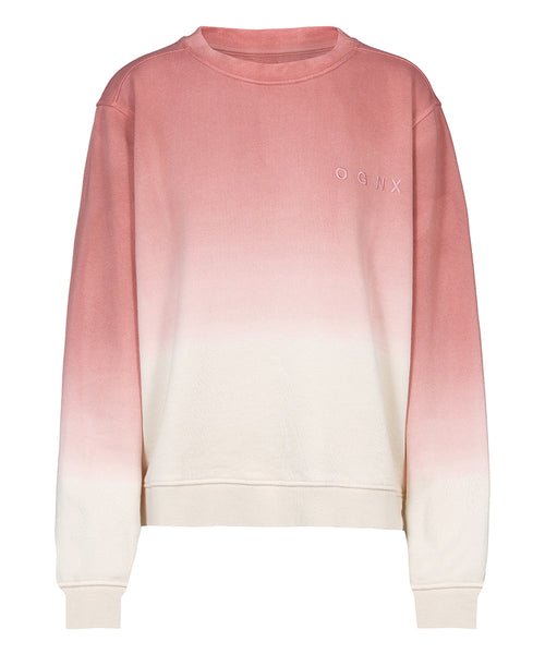 Ognx Sweatshirt Dip Dye Bio Baumwolle - rot Discount Store für neue Produkte