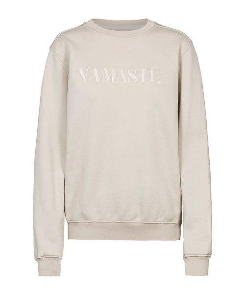 Ognx Sweater Namaste Vintage Look Bio Baumwolle - weiss Super Rabatt