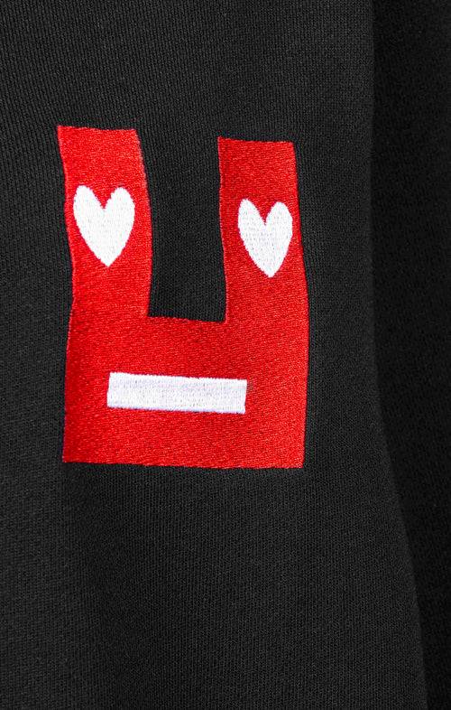 Ognx Sweatshirt Smile Bio Baumwolle - schwarz 50% Rabatt mit kostenlosem Versand