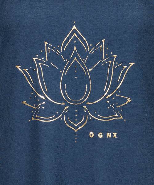 Ognx Loose Tank Lotus Flower Tencel™ - blau Speichern exportieren