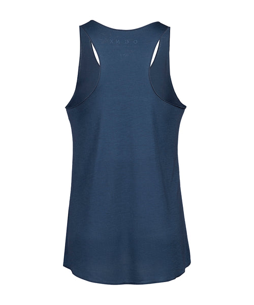Ognx Loose Tank Lotus Flower Tencel™ - blau Speichern exportieren