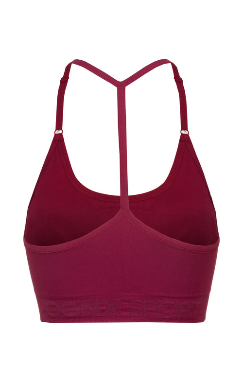 Ognx Sport Bra Crossback - Mittlerer Halt - rot 50% Rabatt für begrenzte Zeit