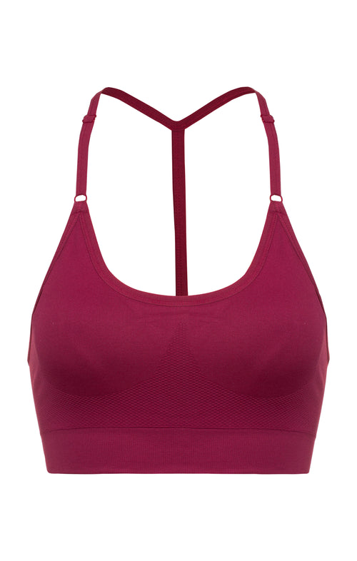 Ognx Sport Bra Crossback - Mittlerer Halt - rot 50% Rabatt für begrenzte Zeit