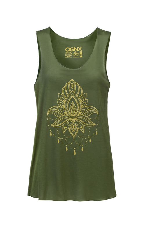 Ognx Loose Tank Lotus Tencel™ - grün Günstiger Verkauf