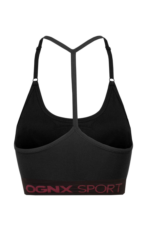 Ognx Sport Bra Crossback - Mittlerer Support - schwarz Meist gekauft
