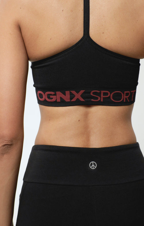 Ognx Sport Bra Crossback - Mittlerer Support - schwarz Meist gekauft