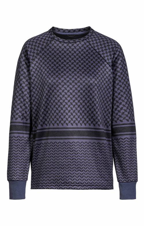 Ognx Sweatshirt Keffiah (Slim Fit) - blau Blitzverkäufe